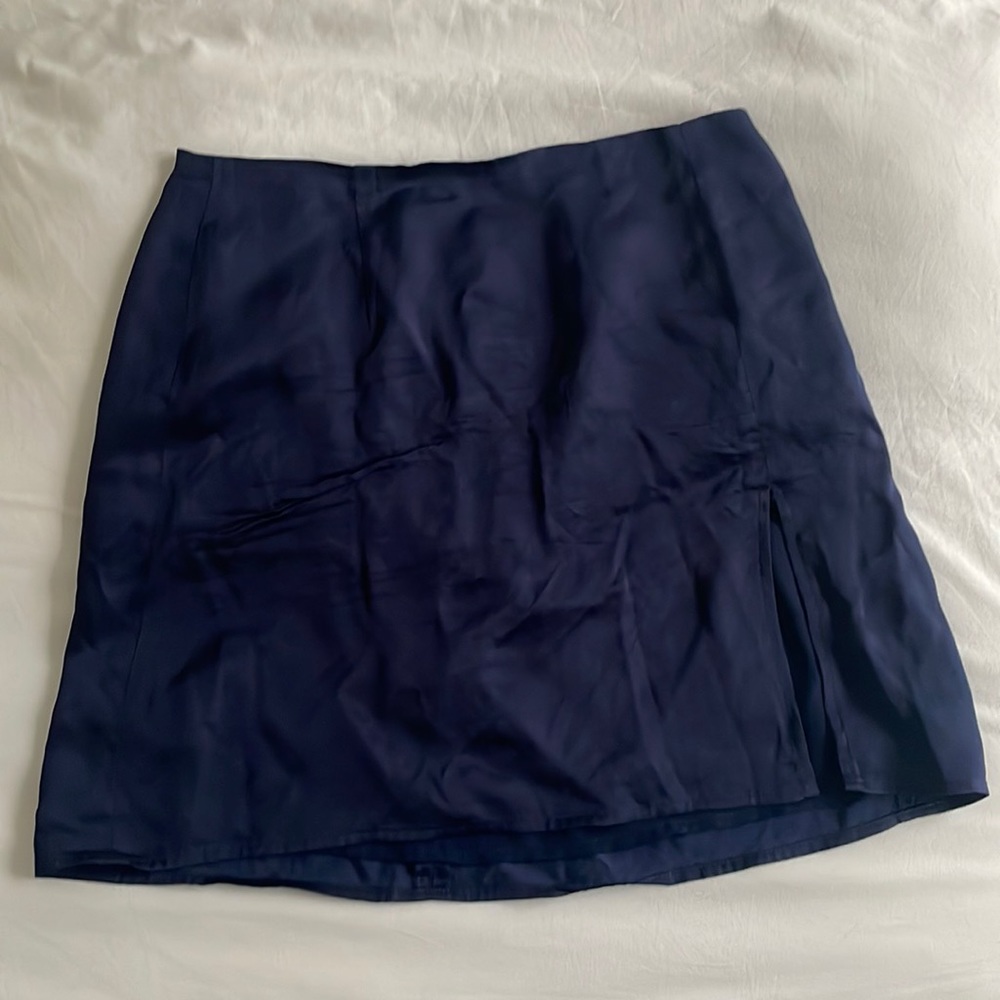 Aritzia Sunday Best Navy Skirt